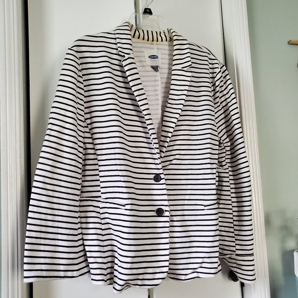 Striped Casual Blazer